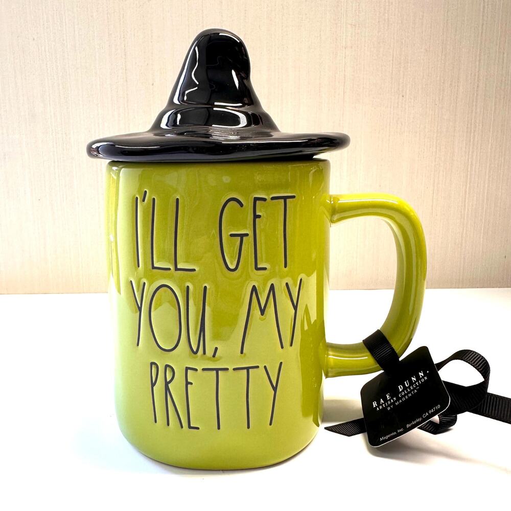 Retired Rae Dunn Ill Get You My Pretty Coffee Tea Mug Witch Halloween